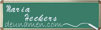 Maria Heckers Visitenkarte